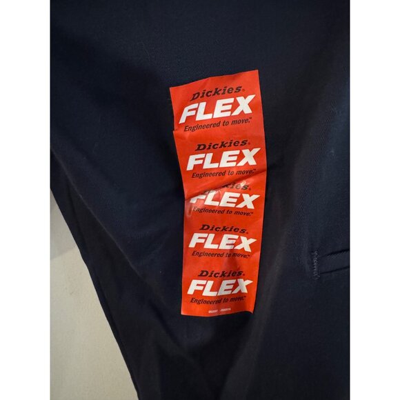 Dickies Flex Skinny Straight Men’s Pants 34X32 Navy Durable Stretch Twill - Picture 4 of 7